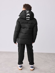 Baker by Ted Baker Shower Resistant Black Padded Coat - Image 3 of 14