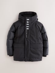 Baker by Ted Baker Shower Resistant Black Padded Coat - Image 8 of 14
