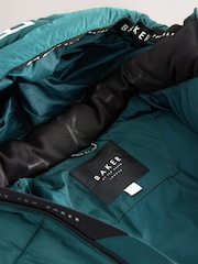 Baker by Ted Baker Shower Resistant Teal Padded Coat - Image 15 of 19