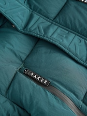 Baker by Ted Baker Shower Resistant Teal Padded Coat - Image 17 of 19