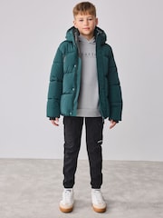 Baker by Ted Baker Shower Resistant Teal Padded Coat - Image 2 of 19