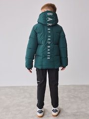 Baker by Ted Baker Shower Resistant Teal Padded Coat - Image 5 of 19