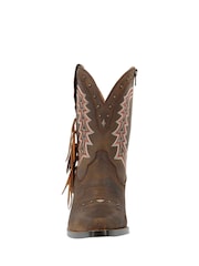 Durango Brown Crush Ankle Boots - Image 3 of 5