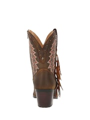 Durango Brown Crush Ankle Boots - Image 4 of 5