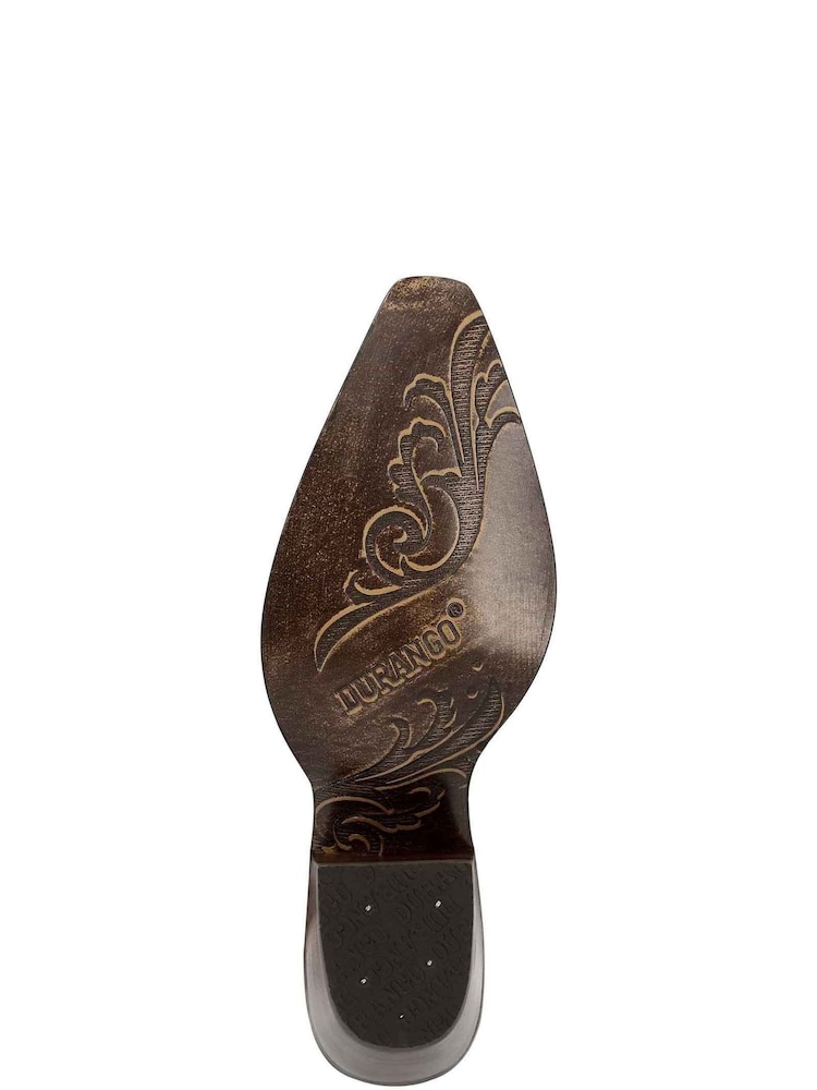 Durango Brown Crush Ankle Boots - Image 5 of 5