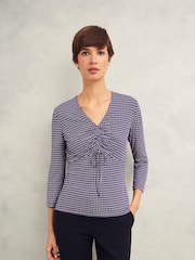 Hobbs Purple Simmy Printed Top - Image 1 of 4