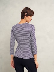 Hobbs Purple Simmy Printed Top - Image 2 of 4