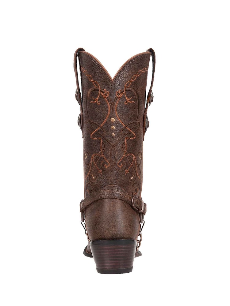 Durango Brown Crush Heartbreaker Mid Boots - Image 2 of 5