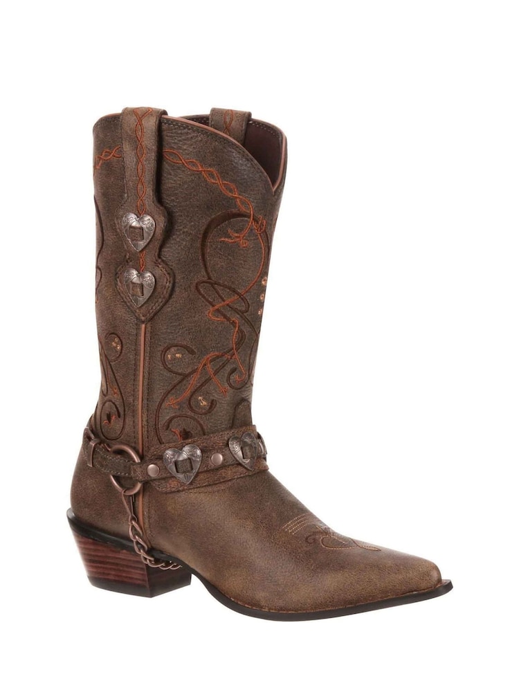 Durango Brown Crush Heartbreaker Mid Boots - Image 3 of 5