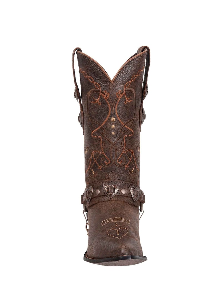Durango Brown Crush Heartbreaker Mid Boots - Image 4 of 5