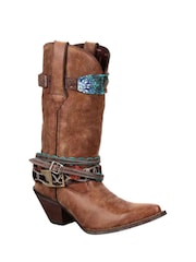 Durango Brown Crush Mid Boots - Image 2 of 5