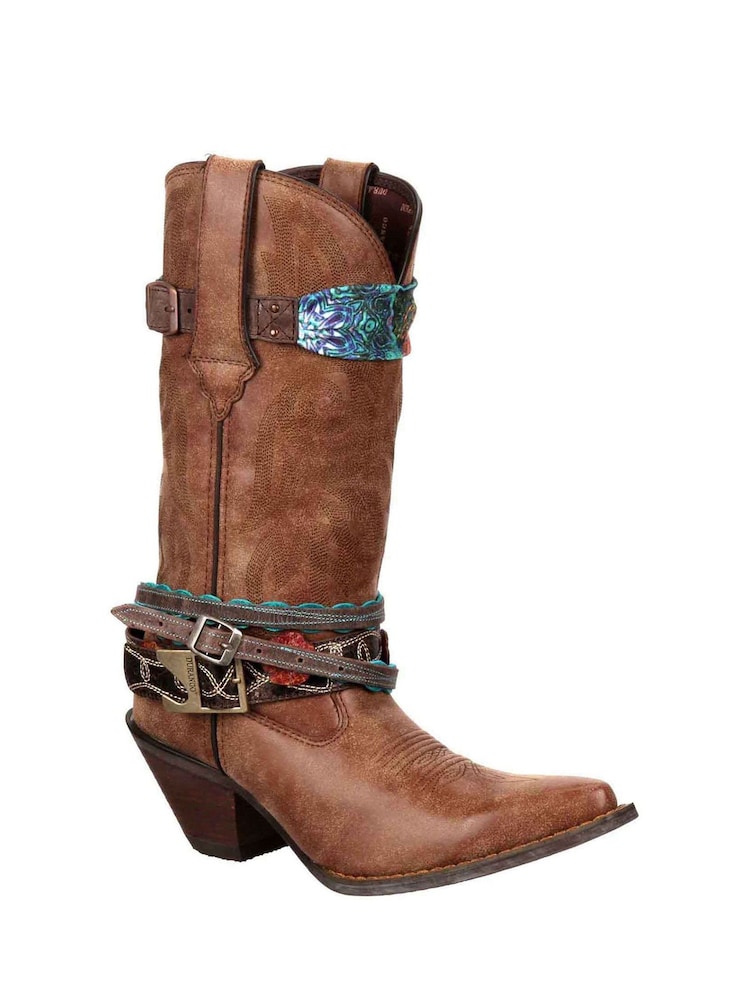 Durango Brown Crush Mid Boots - Image 2 of 5