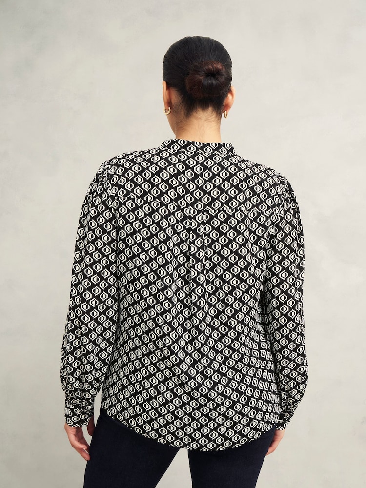 Hobbs Black Alba Blouse - Image 2 of 4