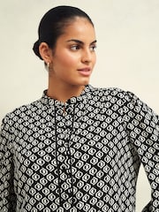 Hobbs Black Alba Blouse - Image 3 of 4