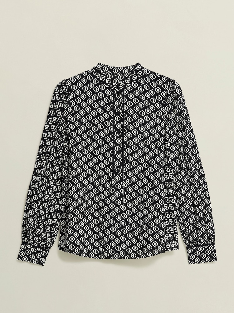 Hobbs Black Alba Blouse - Image 4 of 4