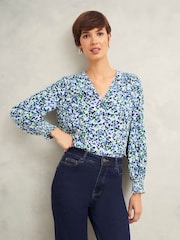 Hobbs Blue Debbie Blouse - Image 1 of 4