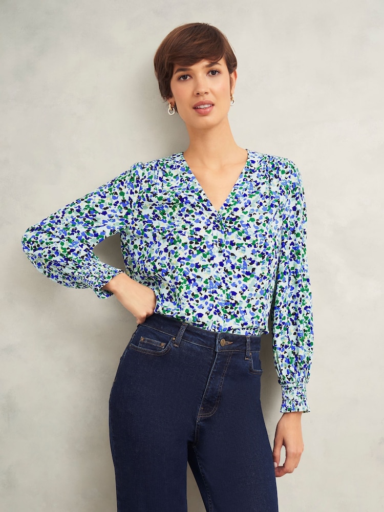 Hobbs Blue Debbie Blouse - Image 1 of 4
