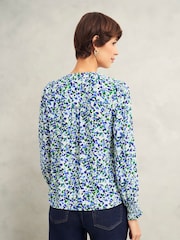 Hobbs Blue Debbie Blouse - Image 2 of 4