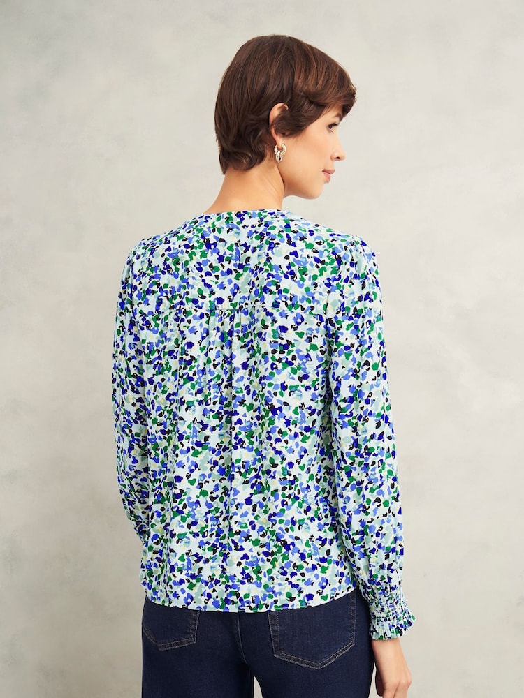 Hobbs Blue Debbie Blouse - Image 2 of 4