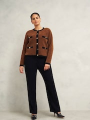 Hobbs Black Bryony Knitted Cardigan - Image 2 of 5