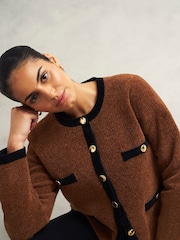 Hobbs Black Bryony Knitted Cardigan - Image 4 of 5