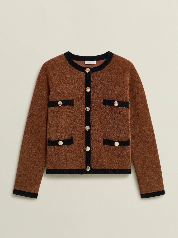 Hobbs Black Bryony Knitted Cardigan - Image 5 of 5