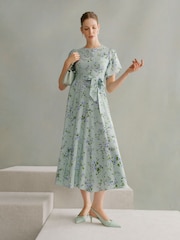 Hobbs Green Sophia Silk Dress - Image 1 of 5