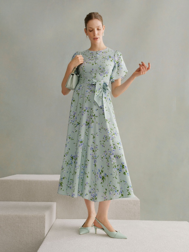 Hobbs Green Sophia Silk Dress - Image 1 of 5