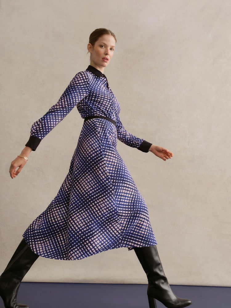 Hobbs Blue Elodie Dress - Image 1 of 5