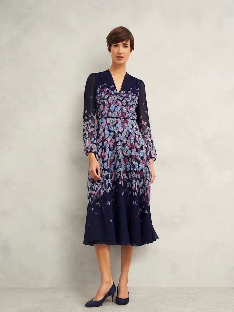 Hobbs Blue Aurora Dress - Image 1 of 4
