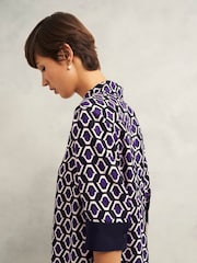 Hobbs Purple Marciella Dress - Image 3 of 4