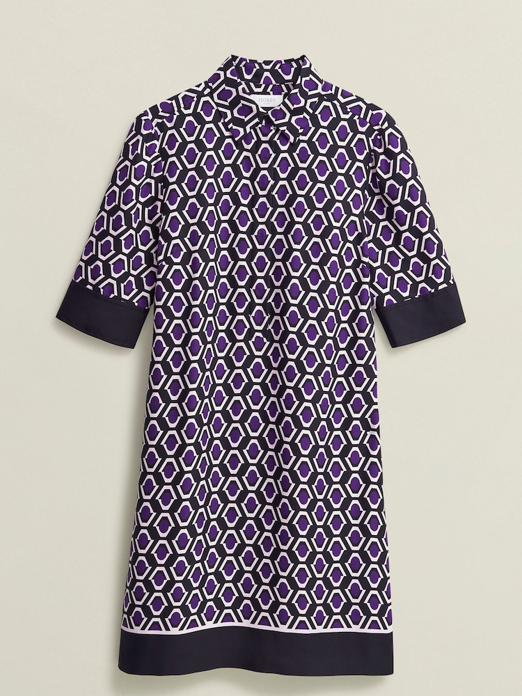 Hobbs Purple Marciella Dress - Image 4 of 4