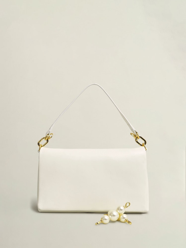 Hobbs Cream Jas Clutch Bag - Image 2 of 4