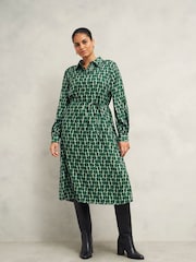 Hobbs Green Florian Dress - Image 1 of 4