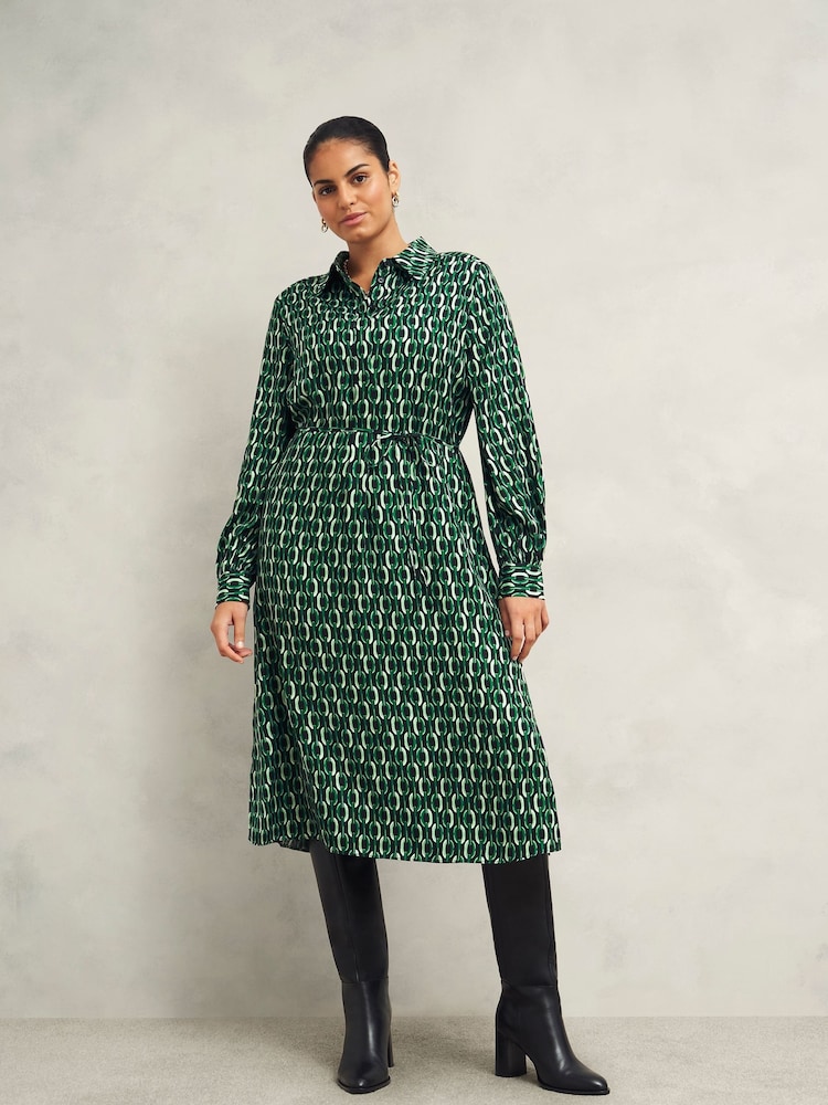 Hobbs Green Florian Dress - Image 1 of 4