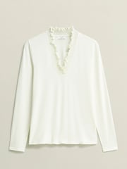 Hobbs White Candice Top - Image 4 of 4