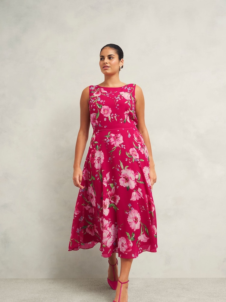 Hobbs Pink Carly Dress - Image 1 of 4