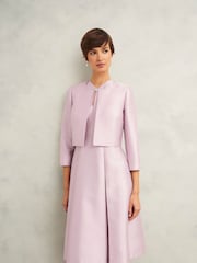 Hobbs Pink Rhea Wool Silk Jacket - Image 1 of 4