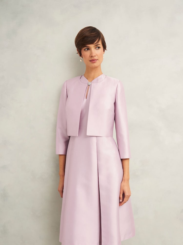 Hobbs Pink Rhea Wool Silk Jacket - Image 1 of 4