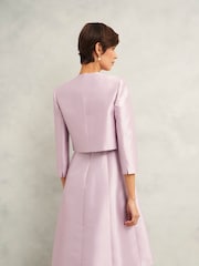 Hobbs Pink Rhea Wool Silk Jacket - Image 2 of 4