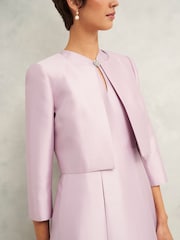 Hobbs Pink Rhea Wool Silk Jacket - Image 3 of 4