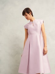 Hobbs Pink Rhea Wool Silk Dress - Image 1 of 4