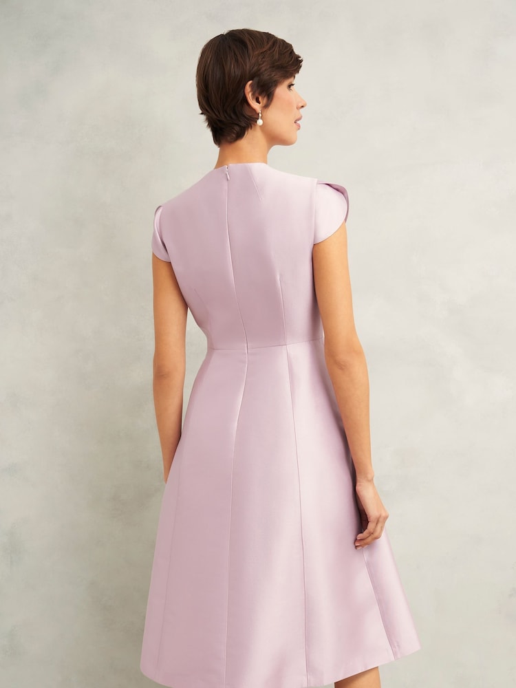 Hobbs Pink Rhea Wool Silk Dress - Image 2 of 4