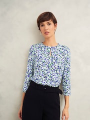Hobbs Green Julia Printed Top - Image 1 of 4