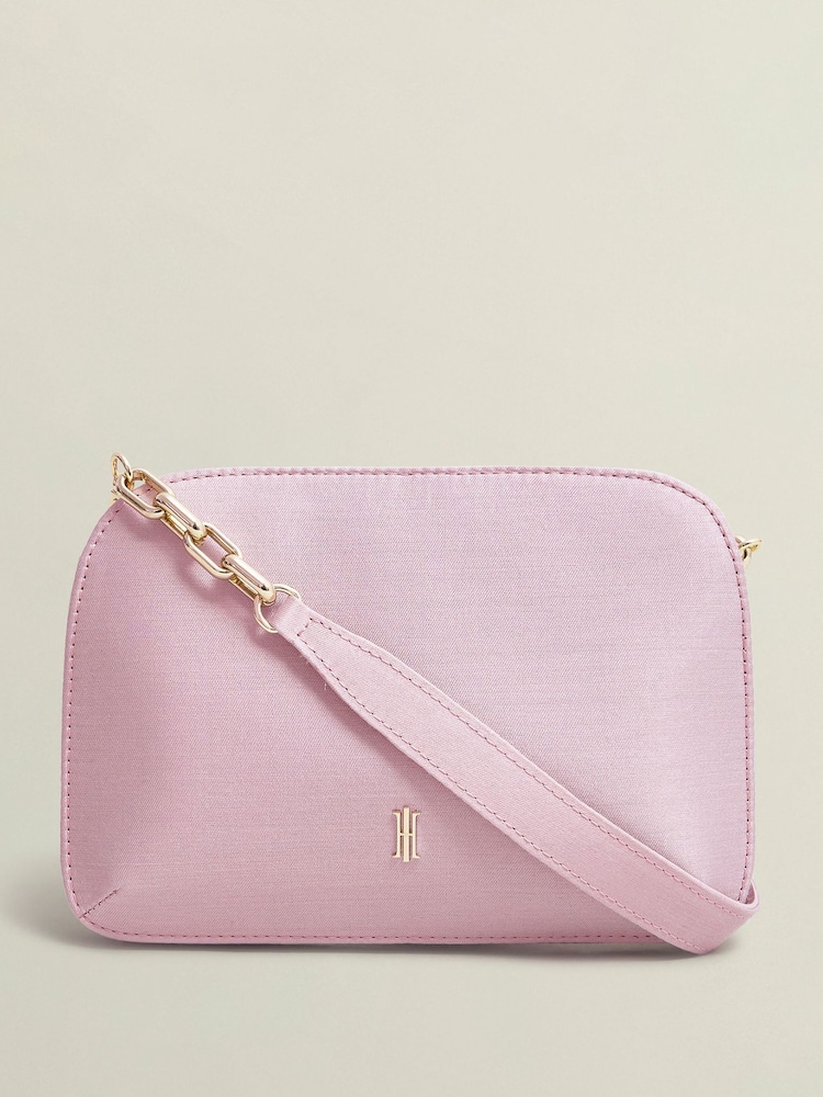 Hobbs Pink Milan Clutch Bag - Image 1 of 3