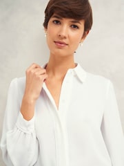 Hobbs Cream Jonie Shirt - Image 3 of 4