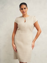 Hobbs Brown Oriana Tweed Dress - Image 2 of 5