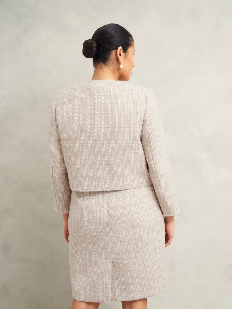 Hobbs Brown Oriana Tweed Jacket - Image 2 of 4