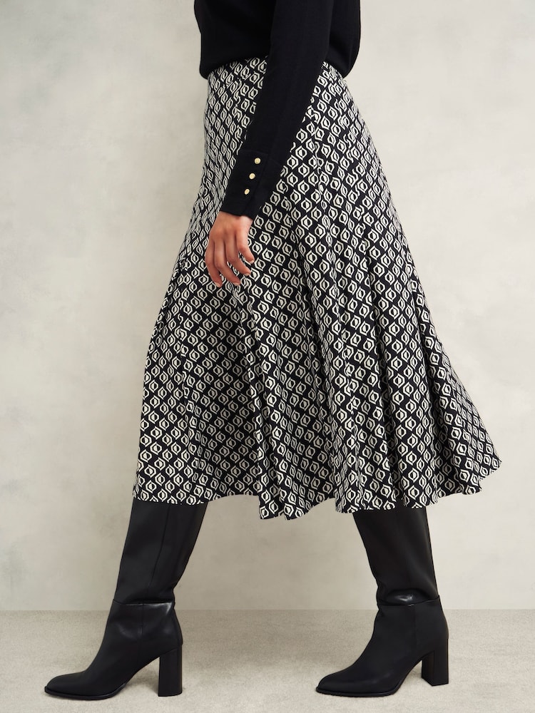 Hobbs Black Roxanne Skirt - Image 2 of 4