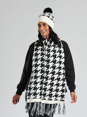 South Beach Black Knitted Scarf And Hat Set - Image 1 of 6